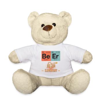 Wissenschaftlich inspiriertes Elemental BeerT-Shirt Design - Teddy - Weiß - Vorne