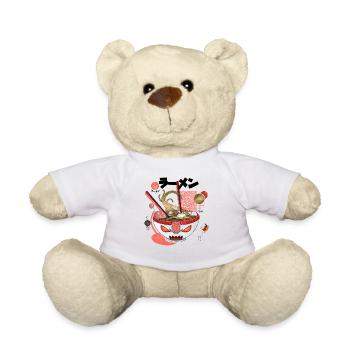Halloween Spooky Ramen Bowl Design - Teddy Bear - white - Front