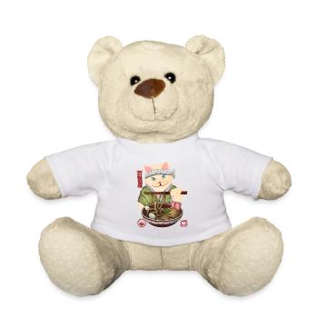 Adorable bol de nouilles Cat Connoisseur - Nounours - blanc - Devant
