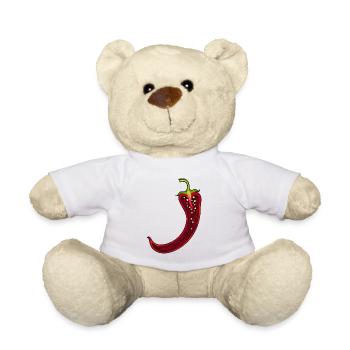 Chili Chili Pepper Costume Hot Pepper - Teddy Bear - white - Front