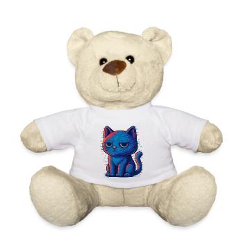 Grummel Katze - Teddy - Weiß - Vorne