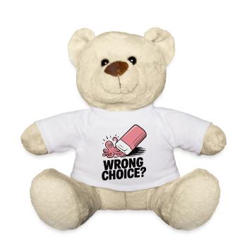 Gomme pieuvre ludique - Nounours - blanc - Devant