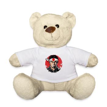 Japanischer Samurai-Krieger - Teddy - Weiß - Vorne