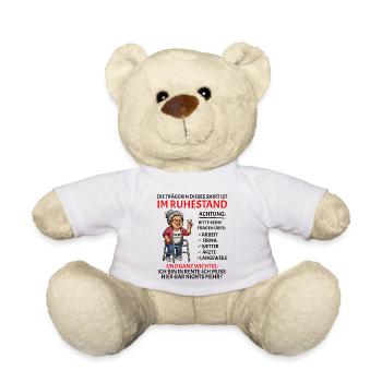 Pension Pension Retraite Drôle de retraité - Nounours - blanc - Devant