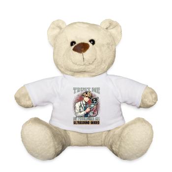 Sonographer Trust Me My Procedures Ultrasonography - Teddy - Weiß - Vorne