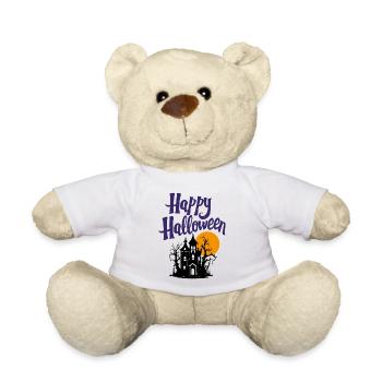 Fröhliches Halloween - Teddy - Weiß - Vorne
