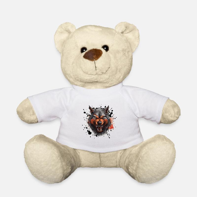 Wolf Tier - Teddy - Weiß