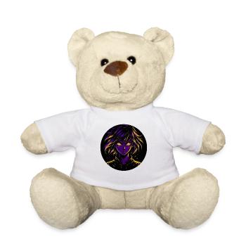 Mystische Heldinnenillustration - Teddy - Weiß - Vorne