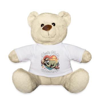 Not Today Maybe Tomorrow Sloth Design - Teddy Bear - white - Front