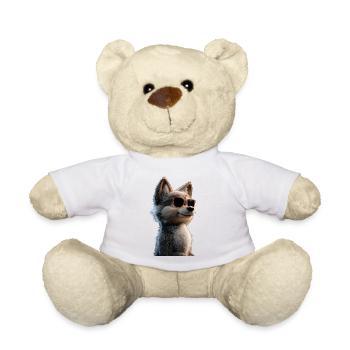 Wolf Love Wolves Wolf Pack Wolfhound Wild Wolf - Teddy Bear - white - Front