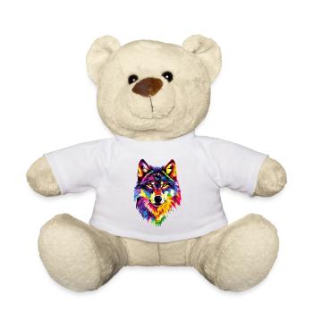 Wolf Love Wolves Wolf Pack Wolfhound Wild Wolf - Teddy Bear - white - Front