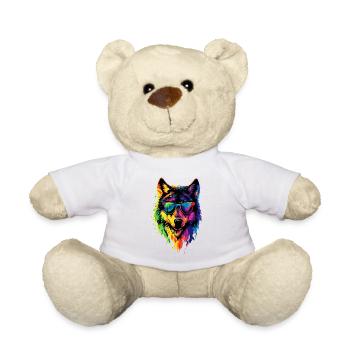 Wolf Love Wolves Wolf Pack Wolfhound Wild Wolf - Teddy Bear - white - Front