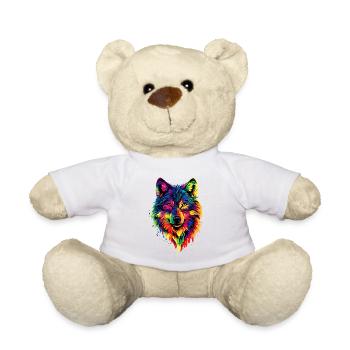 Wolf Love Wolves Wolf Pack Wolfhound Wild Wolf - Teddy Bear - white - Front