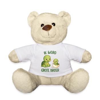Big Brother, I'm going to be big brother, turtle - Teddy Bear - white - Front