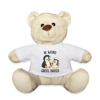 Big Brother, I'm going to be big brother, penguin - Teddy Bear - white - Front