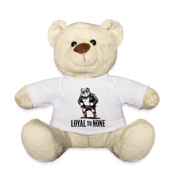 Loyal Bulldog Rebel Leather - Teddy Bear - white - Front