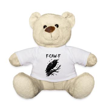 F Caw F Raven Gothic Tee - Nounours - blanc - Devant