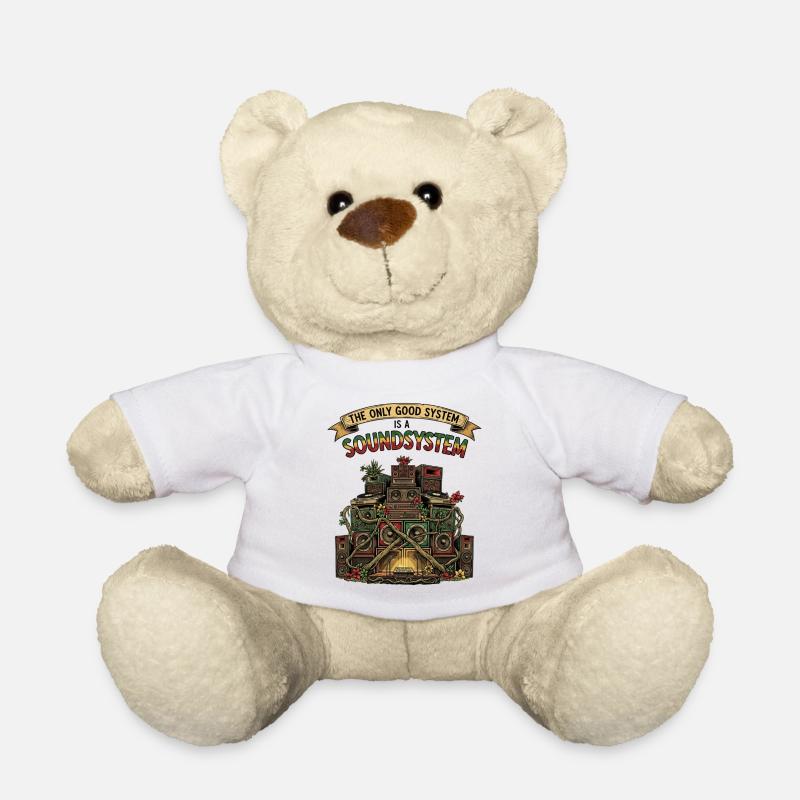 Sound System Collage Dub Reggae - Teddy Bear - white