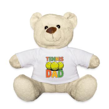 Tennis père drôle balles de tennis conception pour - Nounours - blanc - Devant
