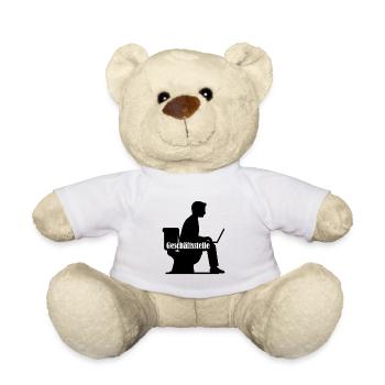 Toilette Bureau Bureau Bureau à domicile Association - Nounours - blanc - Devant