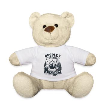 Respect the Locals Animals Forest - Teddy Bear - white - Front