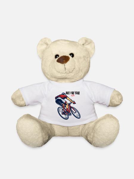 Rennrad gravel geschenk - Teddy - Weiß