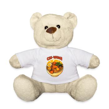 Chi-Wawa Noodle Bowl Illustration - Teddy Bear - white - Front