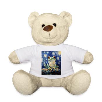 Frosch Frösche Van Gogh Style Starry Night - Teddy - Weiß - Vorne