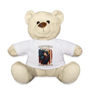 Geboren frei im Jahr 2005 - 20 Jahre alt, Frei wegen - Teddy - Weiß - Vorne