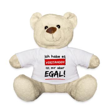 J’ai compris. Mais je m’en fiche ! - Nounours - blanc - Devant