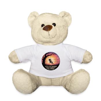 LIFE IS SHORT BUT SWEET FOR CERTAIN - Teddy Bear - white - Front