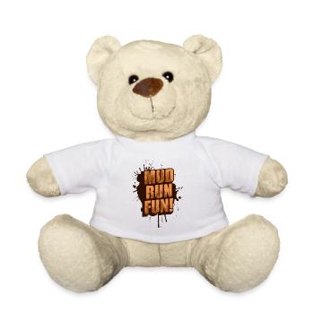 Fun de la course dans la boue de Schlammlauf ! Course boueuse - Nounours - blanc - Devant
