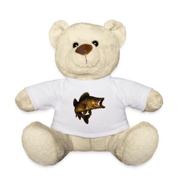 Detaillierter Zander Fisch Illustrativ - Teddy - Weiß - Vorne