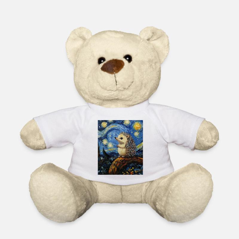  Igel Van Gogh Style Starry Night - Teddy - Weiß