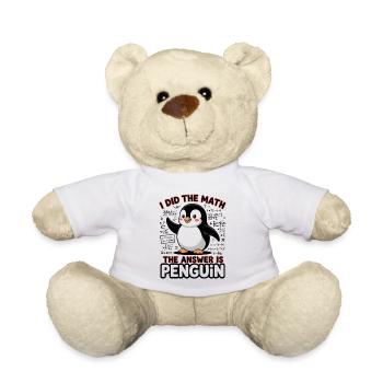 J’ai fait le calcul, la réponse est pingouin - Nounours - blanc - Devant