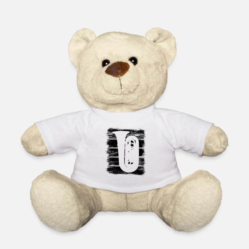 Dessin de tuba - Nounours - blanc