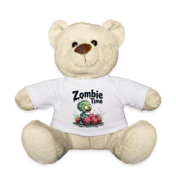 Zombie Time Cupcake Comic - Teddy Bear - white - Front