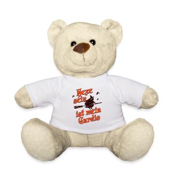 Hexe sein ist mein Cardio – Halloween Spruch - Teddy - Weiß - Vorne