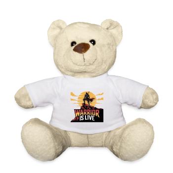 Krieger auf der Klippe Sonnenuntergang - Teddy - Weiß - Vorne