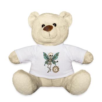 Skelett Schmetterling Uhrwerk - Teddy - Weiß - Vorne