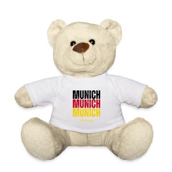 Munich Germany, souvenir of Munich - Teddy Bear - white - Front