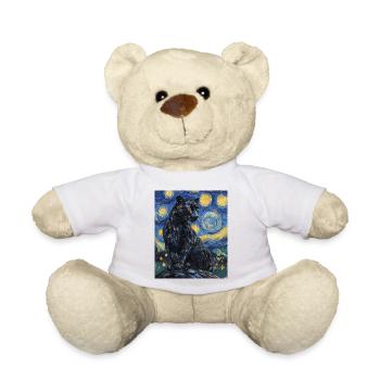Panther Van Gogh Style Starry Night - Teddy - Weiß - Vorne