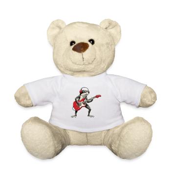 Frog guitar with headphones - Teddy Bear - white - Front