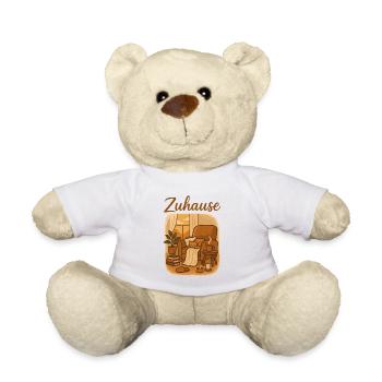 Zuhause Gemütliches Wohnzimmer - Teddy - Weiß - Vorne