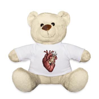 Herz Jackalope - Teddy - Weiß - Vorne