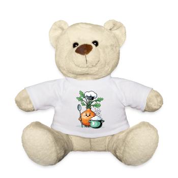 oignon cuisinier dessin animé cuisine ami - Nounours - blanc - Devant