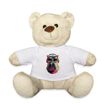 Nilpferd Flusspferd Mama Hippopotamus Cooles Hippo - Teddy Bear - white - Front