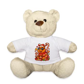 Capybara cool avec des cannes de bonbon – Noël - Nounours - blanc - Devant