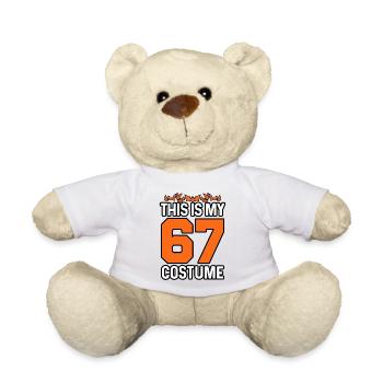 Das ist mein Halloween 67 Kostüm Lustige Zahl Meme - Teddy - Weiß - Vorne