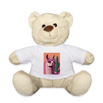lama - Nounours - blanc - Devant